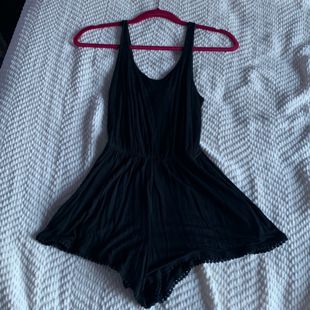 Hollister black romper